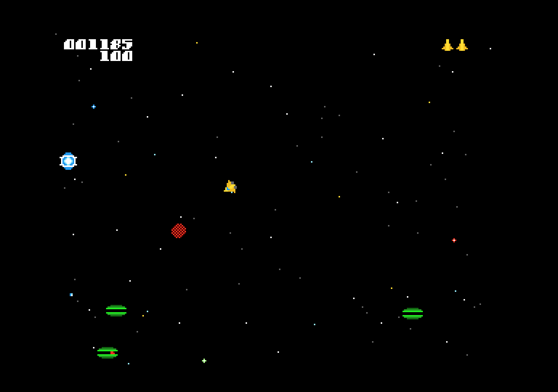Invasion of the Emerald Saucers atari screenshot